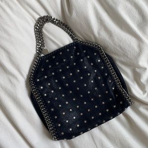 Stella McCartney black and silver star crossbody.